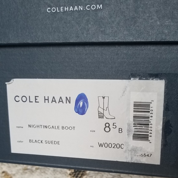 Cole Haan Black Suede Boots - Picture 4 of 8